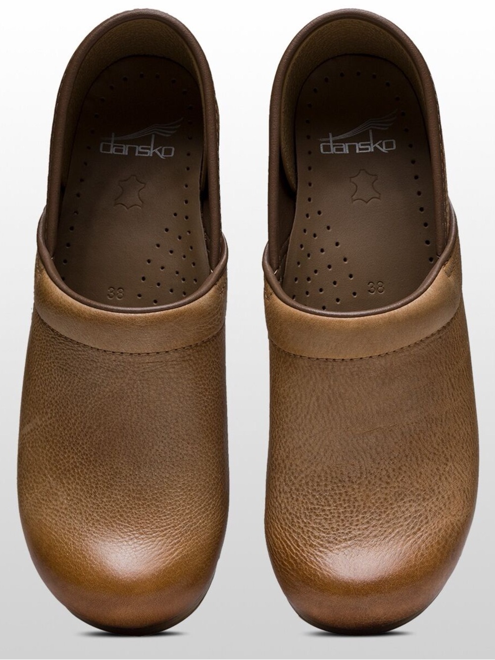 Dansko Professional Distressed Clog - Women's Honey Distressed Pebble Leather 36